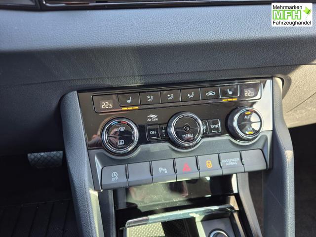 Skoda Karoq 1.5 TSI 150PS DSG Selection Klimaautomatik Sitzheizung Lenkradheizung ACC PDC v+h R&uuml;ckf.Kamera abg.Scheiben Apple CarPlay Android Auto 17"LM 