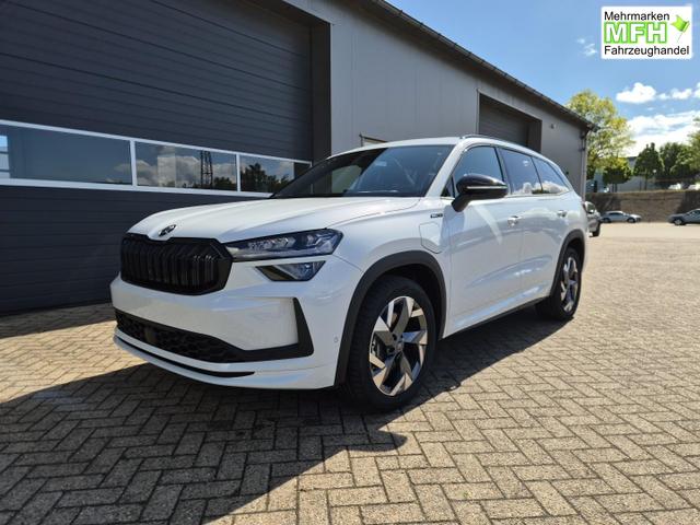 Skoda Kodiaq Sportline 1.5 TSI 204PS PHEV DSG schwenkb. AHK elektr. PanoDach HUD Alcantara PDC v+h 360&deg;Kamera CANTON Sound Klimaautomatik Sitzheizung Lenkradheizung Navi Apple CarPlay Android Auto 2xKeyless 19"LM vollelektr. Reichweite 116KM 