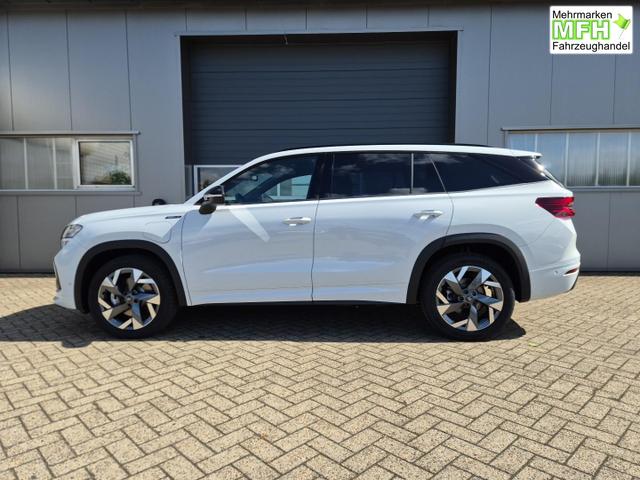 Skoda Kodiaq Sportline 1.5 TSI 204PS PHEV DSG schwenkb. AHK elektr. PanoDach HUD Alcantara PDC v+h 360&deg;Kamera CANTON Sound Klimaautomatik Sitzheizung Lenkradheizung Navi Apple CarPlay Android Auto 2xKeyless 19"LM vollelektr. Reichweite 116KM 