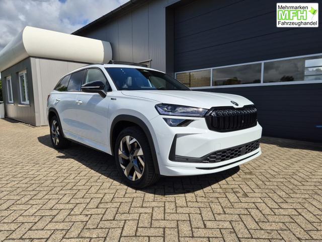 Skoda Kodiaq Sportline 1.5 TSI 204PS PHEV DSG schwenkb. AHK elektr. PanoDach HUD Alcantara PDC v+h 360&deg;Kamera CANTON Sound Klimaautomatik Sitzheizung Lenkradheizung Navi Apple CarPlay Android Auto 2xKeyless 19"LM vollelektr. Reichweite 116KM 