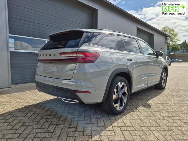 Skoda Kodiaq Sportline 1.5 TSI 204PS PHEV DSG schwenkb. AHK elektr. PanoDach HUD Alcantara PDC v+h 360&deg;Kamera CANTON Sound Klimaautomatik Sitzheizung Lenkradheizung Navi Apple CarPlay Android Auto 2xKeyless 19"LM vollelektr. Reichweite 116KM 