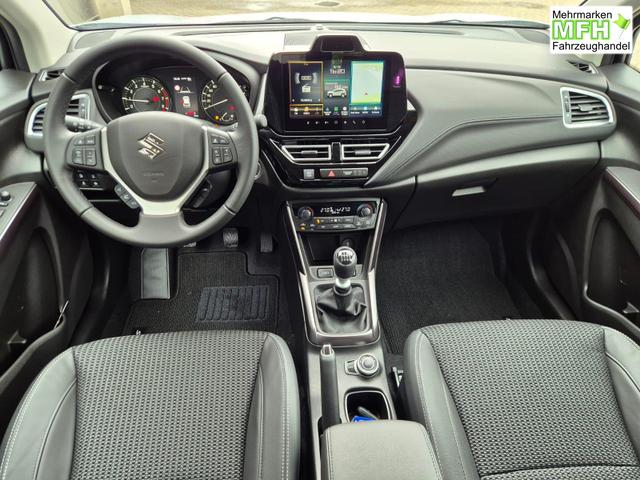 Suzuki S-Cross Comfort+ 110PS MHEV 4x4 ALLGRIP 1.4 Boosterjet Teilleder Navi Klimaautomatik Sitzheizung ACC PDC v+h 4x Kamera Suzuki-Radio Apple CarPlay Android Auto Touchscreen 2xKeyless 17-LM 