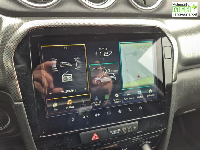 Suzuki Vitara Comfort+ 110PS MHEV 4x4 ALLGRIP 1.4 Boosterjet Allrad Teilleder mit Alcantara Navi Klimaautomatik Sitzheizung ACC PDC v+h R&uuml;ckf.Kamera Suzuki-Radio Apple CarPlay Android Auto Touchscreen 2xKeyless 17-LM 