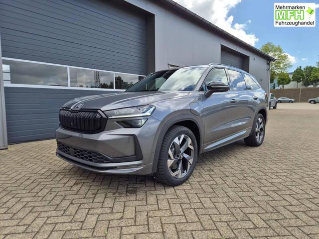 Skoda Kodiaq Sportline 1.5 TSI 204PS PHEV DSG schwenkb. AHK elektr. PanoDach HUD Alcantara PDC v+h 360&deg;Kamera CANTON Sound Klimaautomatik Sitzheizung Lenkradheizung Navi Apple CarPlay Android Auto 2xKeyless 19"LM vollelektr. Reichweite 116KM 