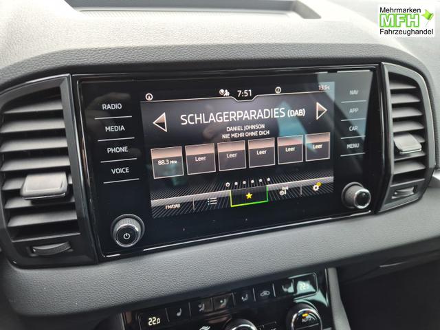 Skoda Karoq 1.5 TSI 150PS DSG Selection Klimaautomatik Sitzheizung Lenkradheizung ACC PDC v+h R&uuml;ckf.Kamera abg.Scheiben Apple CarPlay Android Auto 17"LM 