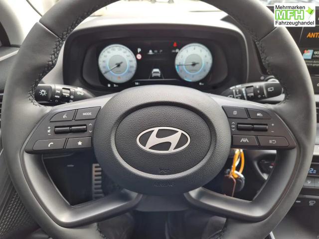 Hyundai BAYON Trend 1.0 T-GDI 90PS Automatik Klimaautomatik R&uuml;ckf.Kamera Parksensoren Sitzheizung Lenkradheizung Bluetooth Touchscreen Tempomat Apple CarPlay + Android Auto 16"LM 