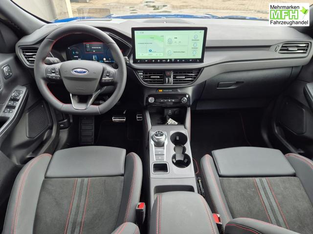 Ford Kuga ST-Line X 243PS PHEV Automatik HuD Matrix-LED schwenkb. AHK elektr. PanoDach Sitzheizung v+h Lenkradheizung Frontscheibe beheizb. Navi SYNC4 Apple CarPlay Android Auto Touchscreen PDC 4xKamera 2xKeyless B+O Sound 18"LM vollelektr. Reichweite 65K 