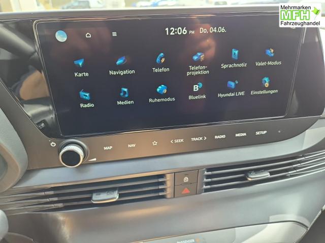 Hyundai i20 1.0 T-GDI 90PS Automatik 5-T&uuml;rer Sitzheizung Lenkradheizung R&uuml;ckf.Kamera PDC Klima Apple CarPlay Android Auto Tempomat Touchscreen 