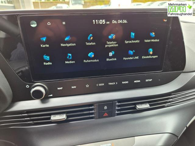 Hyundai i20 1.0 T-GDI 90PS 5-t&uuml;rig Sitzheizung Lenkradheizung R&uuml;ckf.Kamera PDC Klima Apple CarPlay Android Auto Tempomat Touchscreen 