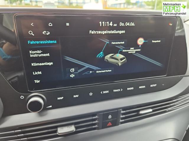 Hyundai i20 1.0 T-GDI 90PS 5-t&uuml;rig Sitzheizung Lenkradheizung R&uuml;ckf.Kamera PDC Klima Apple CarPlay Android Auto Tempomat Touchscreen 