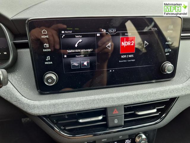 Skoda Kamiq 1.0 TSI 115PS DSG Selection R&uuml;ckf.Kamera PDC v+h Sitzheizung Klimaautomatik Skoda-Radio Apple CarPlay + Android Auto Tempomat Garantieverl&auml;ngerung 16"LM 