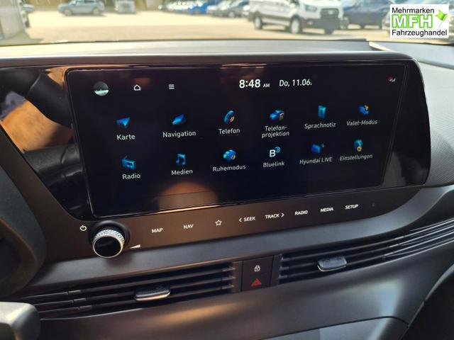 Hyundai i20 1.0 T-GDI 90PS 5-t&uuml;rig Sitzheizung Lenkradheizung R&uuml;ckf.Kamera PDC Klima Apple CarPlay Android Auto Tempomat Touchscreen 