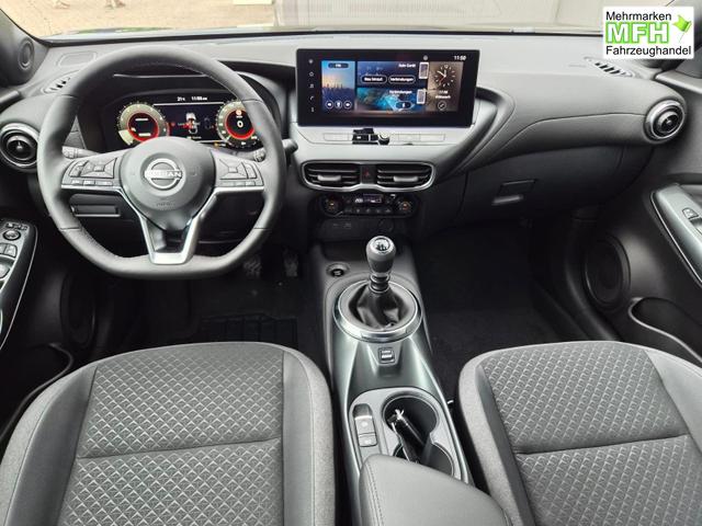 Nissan Juke 1.0 DIG-T 114PS N-Connecta Sitzheizung Lenkradheizung Teil-Leder Klimaautomatik PDC v+h R&uuml;ckf.Kamera Bluetooth Touchscreen Apple CarPlay Android Auto 17"LM 
