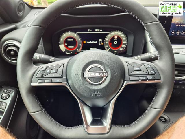 Nissan Juke 1.0 DIG-T 114PS N-Connecta Sitzheizung Lenkradheizung Teil-Leder Klimaautomatik PDC v+h R&uuml;ckf.Kamera Bluetooth Touchscreen Apple CarPlay Android Auto 17"LM 