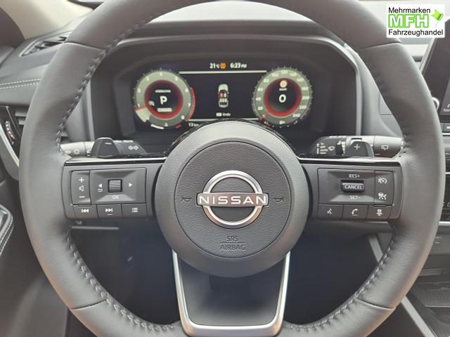 Nissan X-Trail Acenta 1.5 MHEV 163PS Automatik Sitzheizung v+h Lenkradheizung Frontscheibe beheizb. Klimaautomatik R&uuml;ckf.Kamera Bluetooth Touchscreen Apple CarPlay Android Auto PDC 2x Keyless 18"LM 