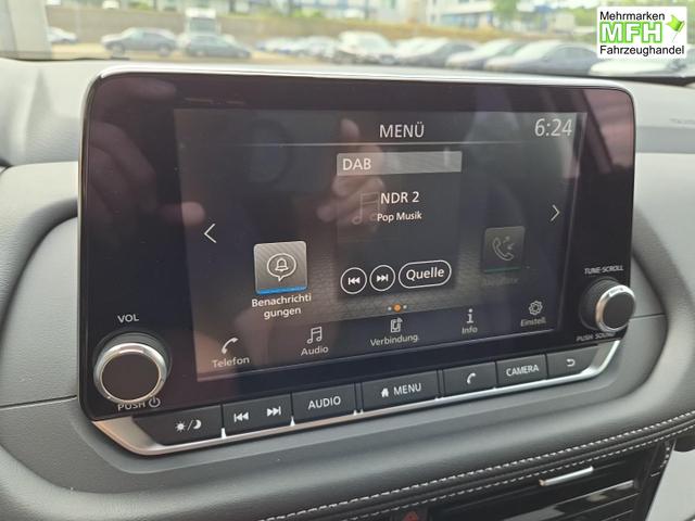 Nissan X-Trail Acenta 1.5 MHEV 163PS Automatik Sitzheizung v+h Lenkradheizung Frontscheibe beheizb. Klimaautomatik R&uuml;ckf.Kamera Bluetooth Touchscreen Apple CarPlay Android Auto PDC 2x Keyless 18"LM 