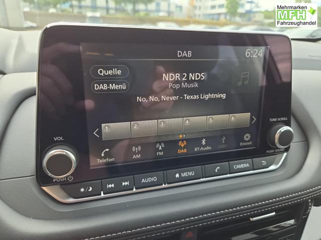 Nissan X-Trail Acenta 1.5 MHEV 163PS Automatik Sitzheizung v+h Lenkradheizung Frontscheibe beheizb. Klimaautomatik R&uuml;ckf.Kamera Bluetooth Touchscreen Apple CarPlay Android Auto PDC 2x Keyless 18"LM 
