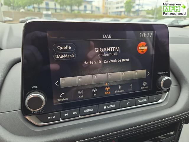 Nissan X-Trail Acenta 1.5 MHEV 163PS Automatik Sitzheizung v+h Lenkradheizung Frontscheibe beheizb. Klimaautomatik R&uuml;ckf.Kamera Bluetooth Touchscreen Apple CarPlay Android Auto PDC 2x Keyless 18"LM 