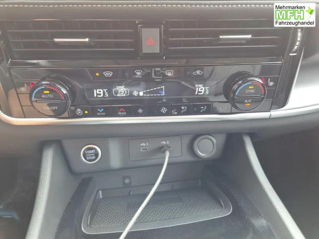 Nissan X-Trail Acenta 1.5 MHEV 163PS Automatik Sitzheizung v+h Lenkradheizung Frontscheibe beheizb. Klimaautomatik R&uuml;ckf.Kamera Bluetooth Touchscreen Apple CarPlay Android Auto PDC 2x Keyless 18"LM 