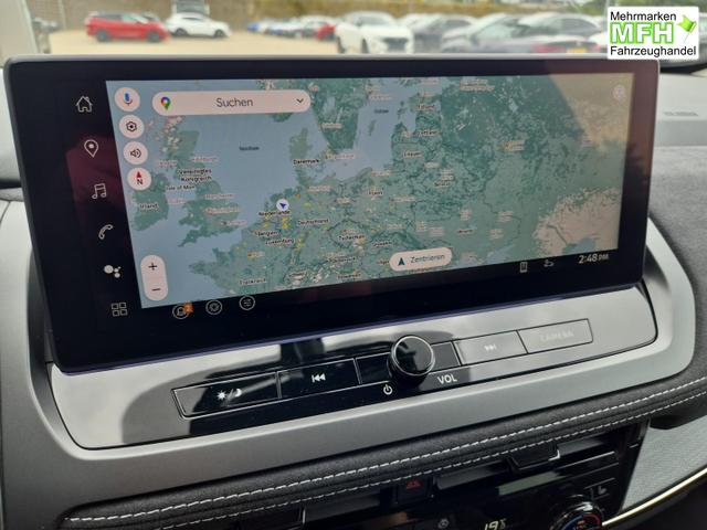 Nissan Qashqai 1.3 DIG-T MHEV 158 PS X-Tronic N-Design Head-Up Display Teil-Leder Klimaautomatik Sitzheizung Lenkradheizung Navi elektr. Heckklappe ACC PDC v+h 360&deg;Kamera DAB Bluetooth Touchscreen Apple CarPlay Android Auto 19"Zoll 