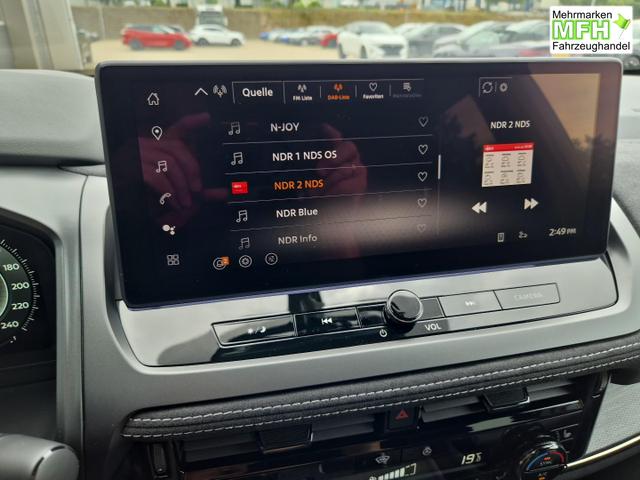 Nissan Qashqai 1.3 DIG-T MHEV 158 PS X-Tronic N-Design Head-Up Display Teil-Leder Klimaautomatik Sitzheizung Lenkradheizung Navi elektr. Heckklappe ACC PDC v+h 360&deg;Kamera DAB Bluetooth Touchscreen Apple CarPlay Android Auto 19"Zoll 