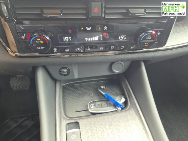 Nissan Qashqai 1.3 DIG-T MHEV 158 PS X-Tronic N-Design Head-Up Display Teil-Leder Klimaautomatik Sitzheizung Lenkradheizung Navi elektr. Heckklappe ACC PDC v+h 360&deg;Kamera DAB Bluetooth Touchscreen Apple CarPlay Android Auto 19"Zoll 