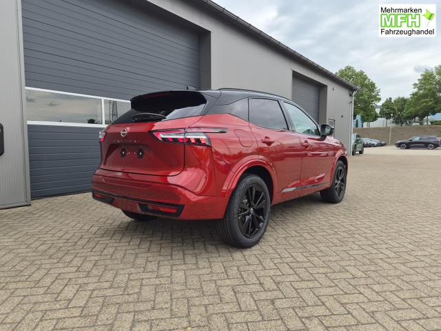 Nissan Qashqai 1.3 DIG-T MHEV 158 PS X-Tronic N-Design Head-Up Display Teil-Leder Klimaautomatik Sitzheizung Lenkradheizung Navi elektr. Heckklappe ACC PDC v+h 360&deg;Kamera DAB Bluetooth Touchscreen Apple CarPlay Android Auto 19"Zoll 