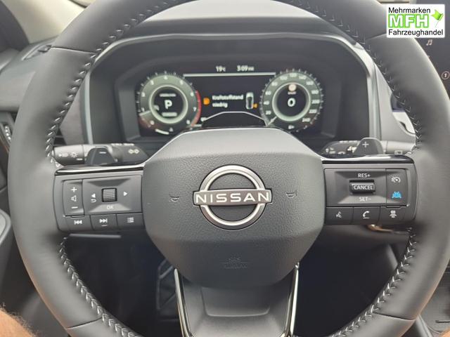 Nissan Qashqai 1.3 DIG-T MHEV 158 PS X-Tronic N-Design Head-Up Display Teil-Leder Klimaautomatik Sitzheizung Lenkradheizung Navi elektr. Heckklappe ACC PDC v+h 360&deg;Kamera DAB Bluetooth Touchscreen Apple CarPlay Android Auto 19"Zoll 