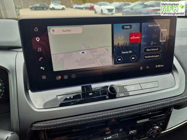 Nissan Qashqai 1.3 DIG-T MHEV 158 PS X-Tronic N-Design Head-Up Display Teil-Leder Klimaautomatik Sitzheizung Lenkradheizung Navi elektr. Heckklappe ACC PDC v+h 360&deg;Kamera DAB Bluetooth Touchscreen Apple CarPlay Android Auto 19"Zoll 