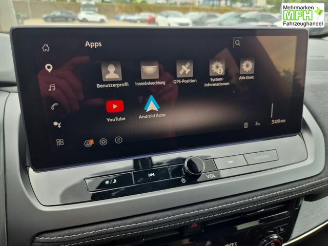 Nissan Qashqai 1.3 DIG-T MHEV 158 PS X-Tronic N-Design Head-Up Display Teil-Leder Klimaautomatik Sitzheizung Lenkradheizung Navi elektr. Heckklappe ACC PDC v+h 360&deg;Kamera DAB Bluetooth Touchscreen Apple CarPlay Android Auto 19"Zoll 