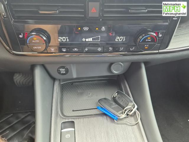 Nissan Qashqai 1.3 DIG-T MHEV 158 PS X-Tronic N-Design Head-Up Display Teil-Leder Klimaautomatik Sitzheizung Lenkradheizung Navi elektr. Heckklappe ACC PDC v+h 360&deg;Kamera DAB Bluetooth Touchscreen Apple CarPlay Android Auto 19"Zoll 