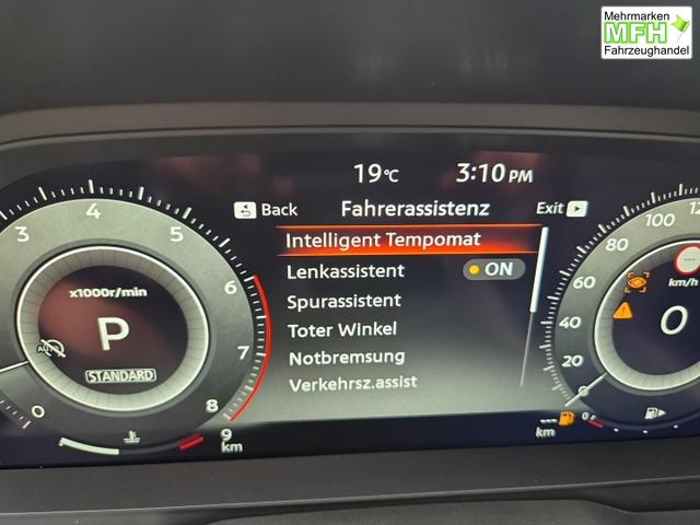 Nissan Qashqai 1.3 DIG-T MHEV 158 PS X-Tronic N-Design Head-Up Display Teil-Leder Klimaautomatik Sitzheizung Lenkradheizung Navi elektr. Heckklappe ACC PDC v+h 360&deg;Kamera DAB Bluetooth Touchscreen Apple CarPlay Android Auto 19"Zoll 