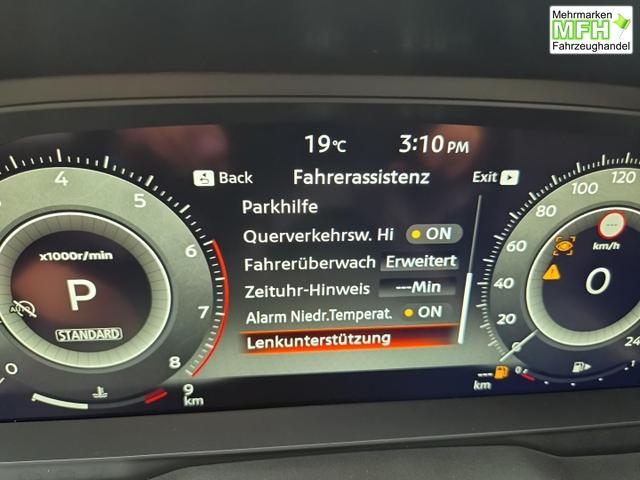 Nissan Qashqai 1.3 DIG-T MHEV 158 PS X-Tronic N-Design Head-Up Display Teil-Leder Klimaautomatik Sitzheizung Lenkradheizung Navi elektr. Heckklappe ACC PDC v+h 360&deg;Kamera DAB Bluetooth Touchscreen Apple CarPlay Android Auto 19"Zoll 