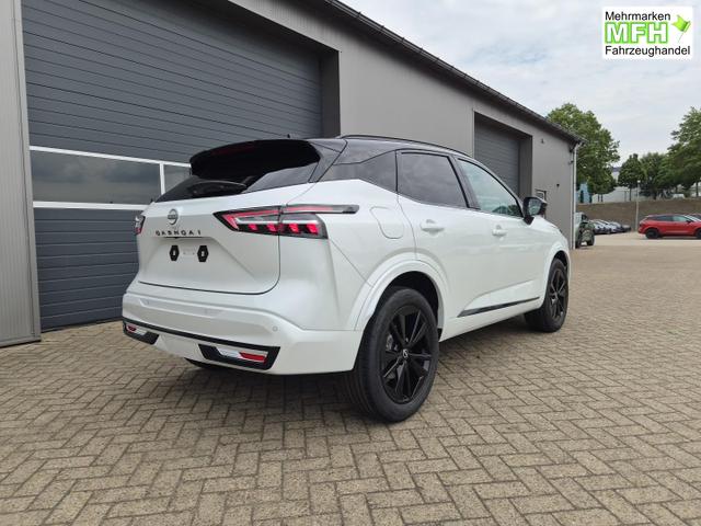 Nissan Qashqai 1.3 DIG-T MHEV 158 PS X-Tronic N-Design Head-Up Display Teil-Leder Klimaautomatik Sitzheizung Lenkradheizung Navi elektr. Heckklappe ACC PDC v+h 360&deg;Kamera DAB Bluetooth Touchscreen Apple CarPlay Android Auto 19"Zoll 