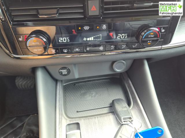 Nissan Qashqai 1.3 DIG-T MHEV 158 PS X-Tronic N-Design Head-Up Display Teil-Leder Klimaautomatik Sitzheizung Lenkradheizung Navi elektr. Heckklappe ACC PDC v+h 360&deg;Kamera DAB Bluetooth Touchscreen Apple CarPlay Android Auto 19"Zoll 