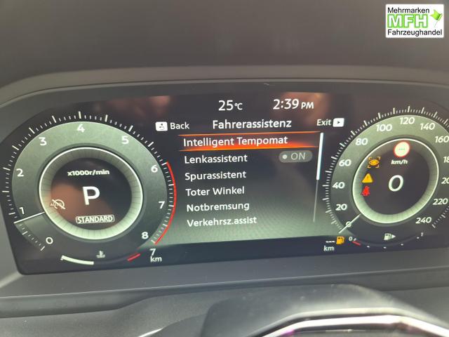 Nissan Qashqai 1.3 DIG-T MHEV 158 PS X-Tronic N-Design Head-Up Display Teil-Leder Klimaautomatik Sitzheizung Lenkradheizung Navi elektr. Heckklappe ACC PDC v+h 360&deg;Kamera DAB Bluetooth Touchscreen Apple CarPlay Android Auto 19"Zoll 