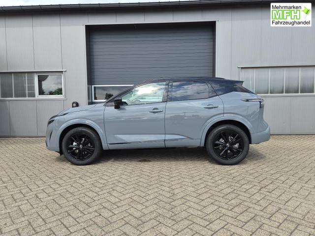 Nissan Qashqai 1.3 DIG-T MHEV 158 PS X-Tronic N-Design PanoDach Teil-Leder Klimaautomatik Sitzheizung Lenkradheizung Navi ACC PDC v+h 360&deg;Kamera DAB Bluetooth Touchscreen Apple CarPlay Android Auto 19"Zoll 