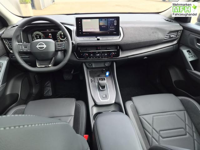 Nissan Qashqai 1.3 DIG-T MHEV 158 PS X-Tronic N-Design PanoDach Teil-Leder Klimaautomatik Sitzheizung Lenkradheizung Navi ACC PDC v+h 360&deg;Kamera DAB Bluetooth Touchscreen Apple CarPlay Android Auto 19"Zoll 