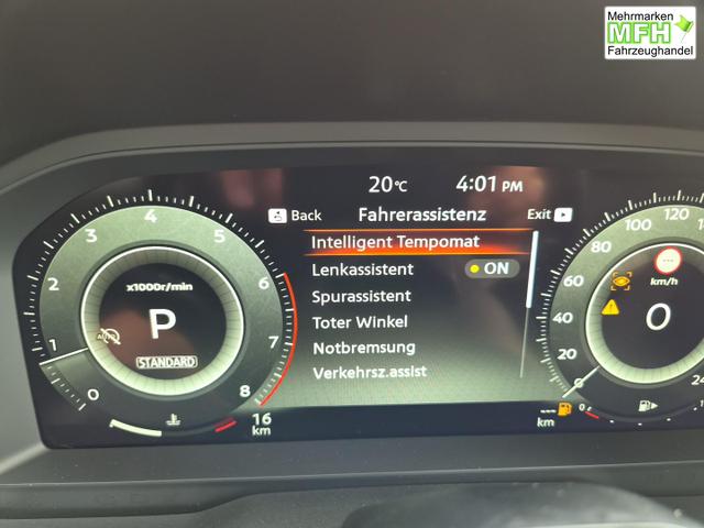 Nissan Qashqai 1.3 DIG-T MHEV 158 PS X-Tronic N-Design PanoDach Teil-Leder Klimaautomatik Sitzheizung Lenkradheizung Navi ACC PDC v+h 360&deg;Kamera DAB Bluetooth Touchscreen Apple CarPlay Android Auto 19"Zoll 