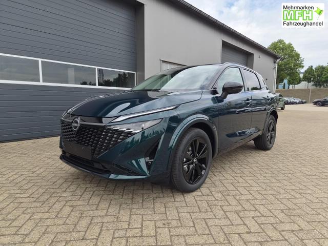 Nissan Qashqai 1.3 DIG-T MHEV 158 PS X-Tronic N-Design PanoDach Teil-Leder Klimaautomatik Sitzheizung Lenkradheizung Navi ACC PDC v+h 360&deg;Kamera DAB Bluetooth Touchscreen Apple CarPlay Android Auto 19"Zoll 
