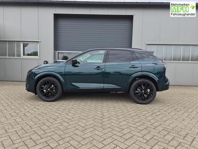 Nissan Qashqai 1.3 DIG-T MHEV 158 PS X-Tronic N-Design PanoDach Teil-Leder Klimaautomatik Sitzheizung Lenkradheizung Navi ACC PDC v+h 360&deg;Kamera DAB Bluetooth Touchscreen Apple CarPlay Android Auto 19"Zoll 