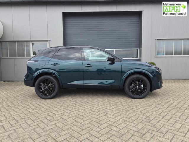Nissan Qashqai 1.3 DIG-T MHEV 158 PS X-Tronic N-Design PanoDach Teil-Leder Klimaautomatik Sitzheizung Lenkradheizung Navi ACC PDC v+h 360&deg;Kamera DAB Bluetooth Touchscreen Apple CarPlay Android Auto 19"Zoll 