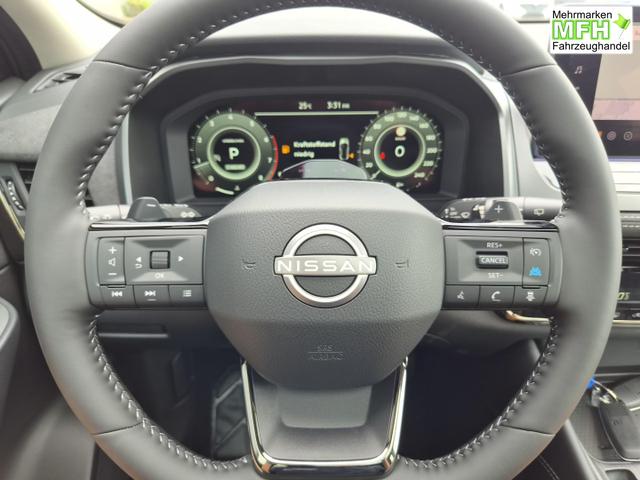 Nissan Qashqai 1.3 DIG-T MHEV 158 PS X-Tronic N-Design PanoDach Teil-Leder Klimaautomatik Sitzheizung Lenkradheizung Navi ACC PDC v+h 360&deg;Kamera DAB Bluetooth Touchscreen Apple CarPlay Android Auto 19"Zoll 