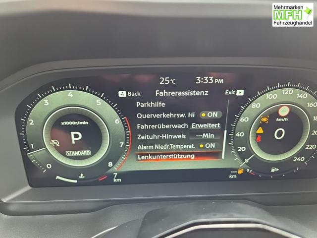 Nissan Qashqai 1.3 DIG-T MHEV 158 PS X-Tronic N-Design PanoDach Teil-Leder Klimaautomatik Sitzheizung Lenkradheizung Navi ACC PDC v+h 360&deg;Kamera DAB Bluetooth Touchscreen Apple CarPlay Android Auto 19"Zoll 