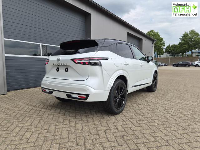 Nissan Qashqai 1.3 DIG-T MHEV 158 PS X-Tronic N-Design PanoDach Teil-Leder Klimaautomatik Sitzheizung Lenkradheizung Navi ACC PDC v+h 360&deg;Kamera DAB Bluetooth Touchscreen Apple CarPlay Android Auto 19"Zoll 