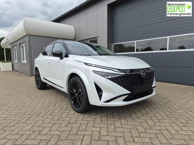 Nissan Qashqai 1.3 DIG-T MHEV 158 PS X-Tronic N-Design PanoDach Teil-Leder Klimaautomatik Sitzheizung Lenkradheizung Navi ACC PDC v+h 360&deg;Kamera DAB Bluetooth Touchscreen Apple CarPlay Android Auto 19"Zoll 