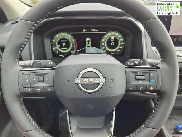 Nissan Qashqai 1.3 DIG-T MHEV 158 PS X-Tronic N-Design PanoDach Teil-Leder Klimaautomatik Sitzheizung Lenkradheizung Navi ACC PDC v+h 360&deg;Kamera DAB Bluetooth Touchscreen Apple CarPlay Android Auto 19"Zoll 
