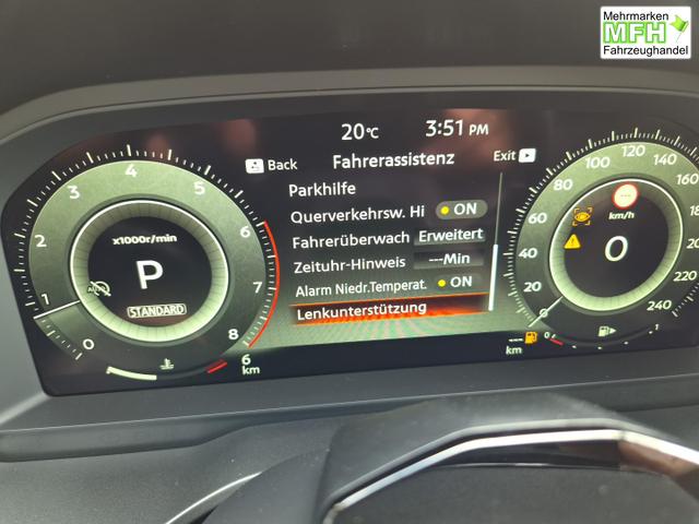 Nissan Qashqai 1.3 DIG-T MHEV 158 PS X-Tronic N-Design PanoDach Teil-Leder Klimaautomatik Sitzheizung Lenkradheizung Navi ACC PDC v+h 360&deg;Kamera DAB Bluetooth Touchscreen Apple CarPlay Android Auto 19"Zoll 