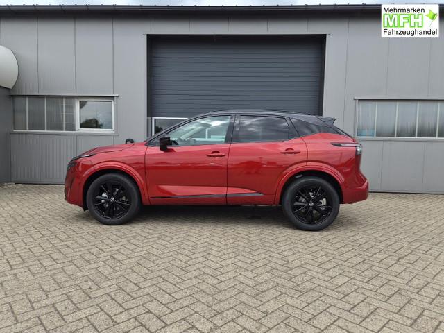 Nissan Qashqai 1.3 DIG-T MHEV 158 PS X-Tronic N-Design PanoDach Teil-Leder Klimaautomatik Sitzheizung Lenkradheizung Navi ACC PDC v+h 360&deg;Kamera DAB Bluetooth Touchscreen Apple CarPlay Android Auto 19"Zoll 