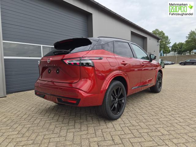 Nissan Qashqai 1.3 DIG-T MHEV 158 PS X-Tronic N-Design PanoDach Teil-Leder Klimaautomatik Sitzheizung Lenkradheizung Navi ACC PDC v+h 360&deg;Kamera DAB Bluetooth Touchscreen Apple CarPlay Android Auto 19"Zoll 